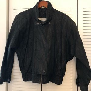 Vintage 90’s Wilson’s Leather & Suede Black Jacket